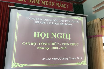 HỘI NGHỊ CÁN BỘ, CÔNG CHỨC, VIÊN CHỨC NĂM HỌC 2018-2019