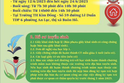 THÔNG BÁO TUYỂN SINH